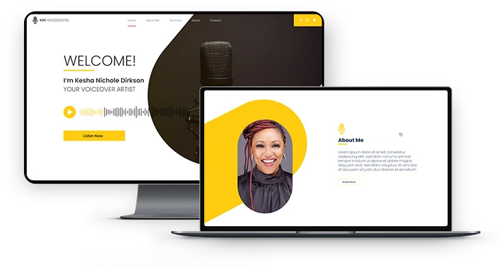 KIKI VoiceOvers Web Design project 