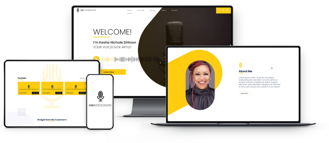 KIKI VoiceOvers Web Design project 